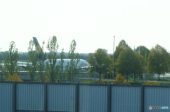 ミュンヘン空港で 離陸機A３８０を見つける