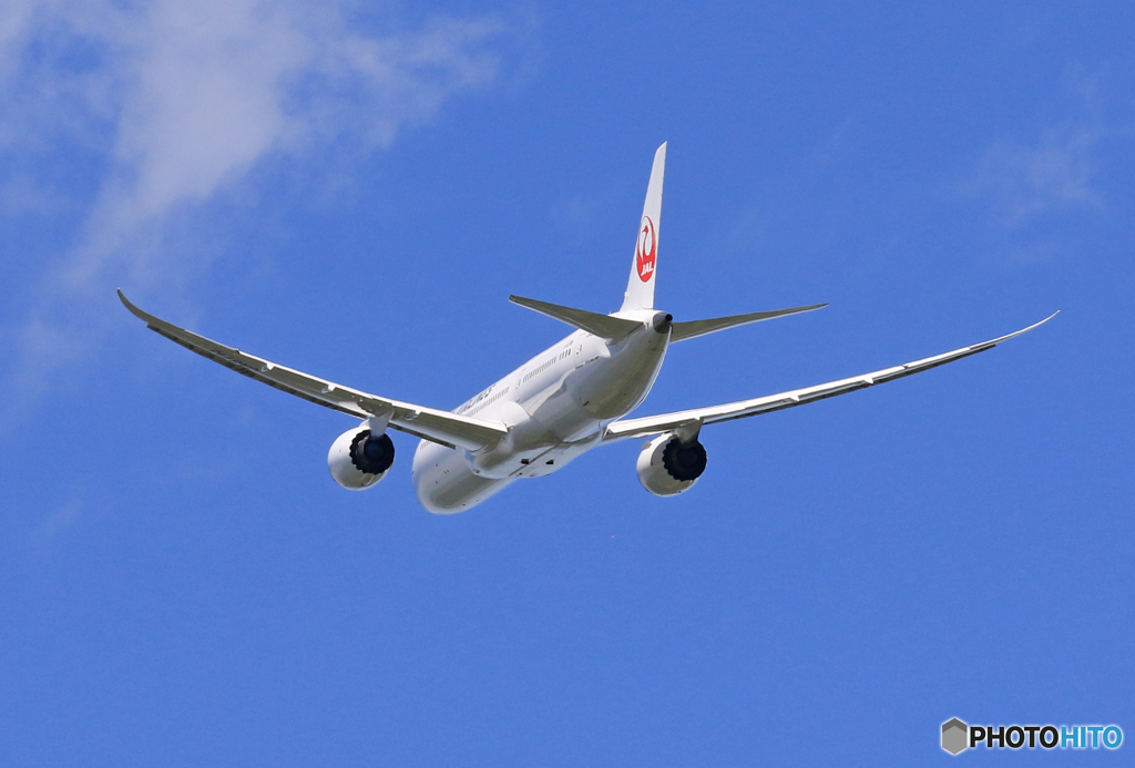 「青が好き」 JAL 787-9 JA871J 離陸です