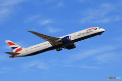 「真青の空」 British 787-9 G-ZBKG Takeoff
