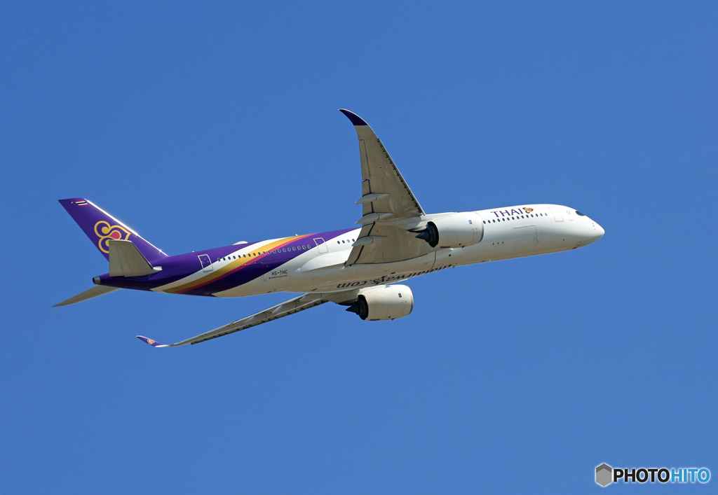 「青空」 THAI A350-941 HS-THC 離陸 します