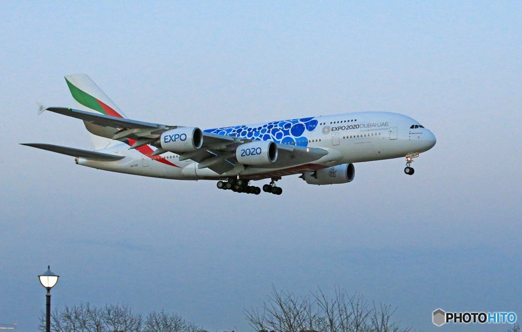 ☀「あおぞら」 エミレーツ特別塗装A380-861 EXPO 2020