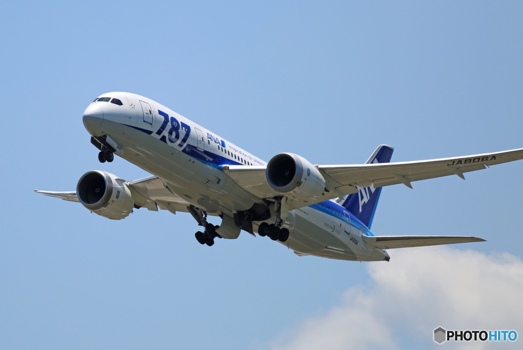 「良い空～」 ANA 787-8 JA806A Takeoff 
