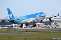 「あおいそら」 Air Tahiti Nui A340-313 Landing