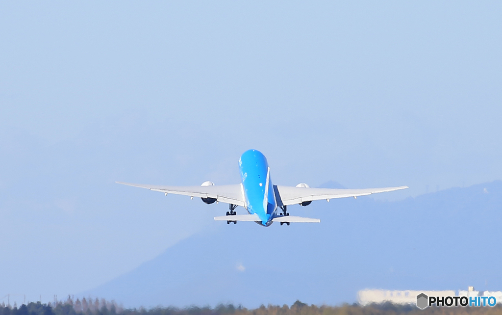 「青色が好き」KLM 777-206 PH-BQF 飛行