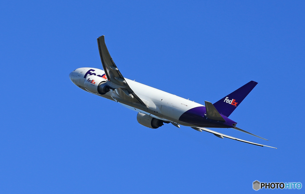 「あおぞら」FedEx 777-FS2 N877FD Takeoff