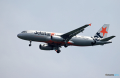 「あおいそら」？ジェットスターA３２０−２３２到着