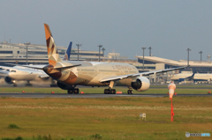 「お盆です」 Etihad 787-9 A6-BLI 出発です