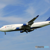 「青空」 DELTA 747-400 N674US 到着
