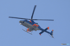 「青が好き」報道ヘリコプター の撮影です