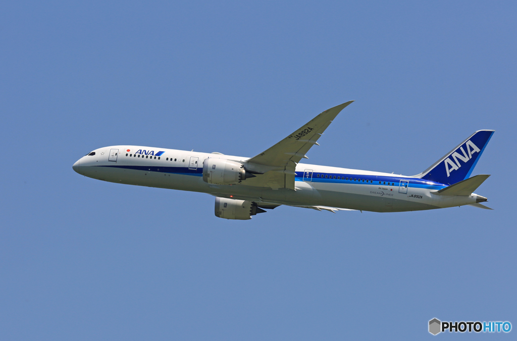 ☀「あおぞら」 ANA 787-9 JA892A 出発です