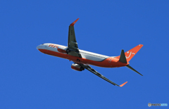 「はれー」JEJU 737 HL8296  離陸します