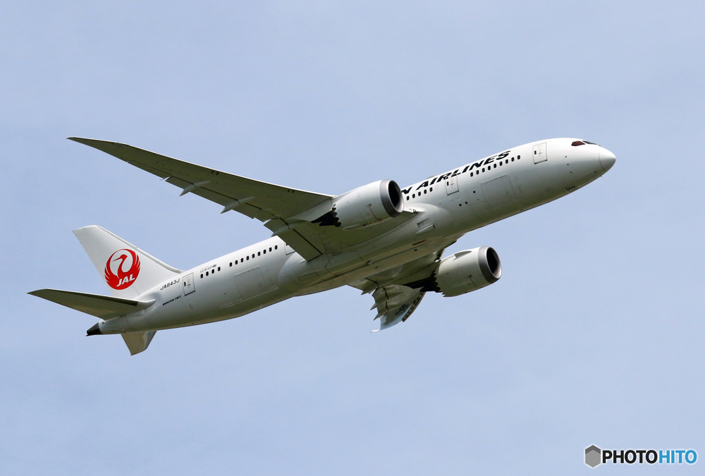 「はれ」 JAL 787-8 JA843J 離陸