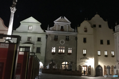 チェコ（３０７）チェスキー・クルムロフ広場前