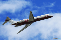 「あおいそら」プライベート機　サンライダーMD-87  Takeoff 