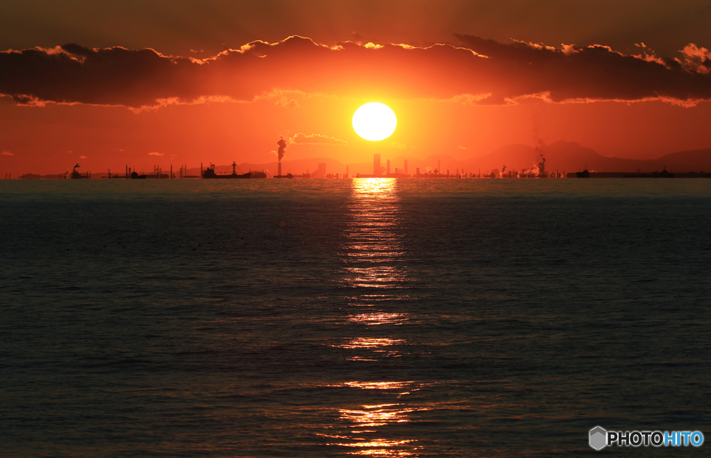 ☀「あおぞら」東京湾の夕暮れ