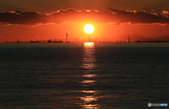 ☀「あおぞら」東京湾の夕暮れ