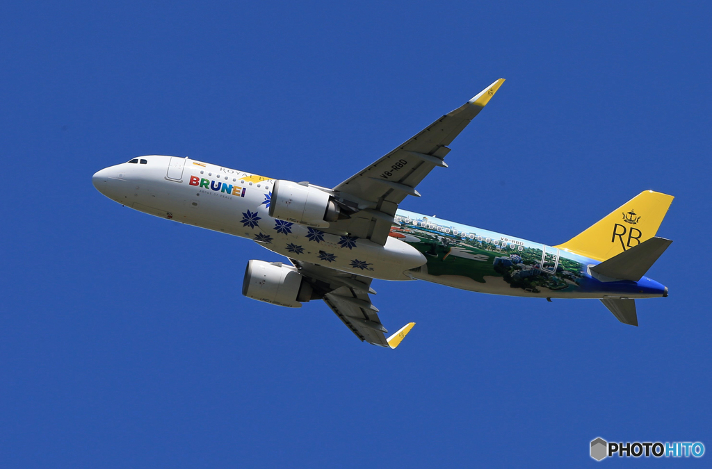 「平成」-「令和」ブルネイ王国 ロイヤル A320-251 V8-RBD特別塗装