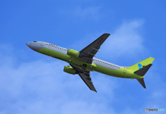「Blue」Jin Air 737-867 HL7559 出発