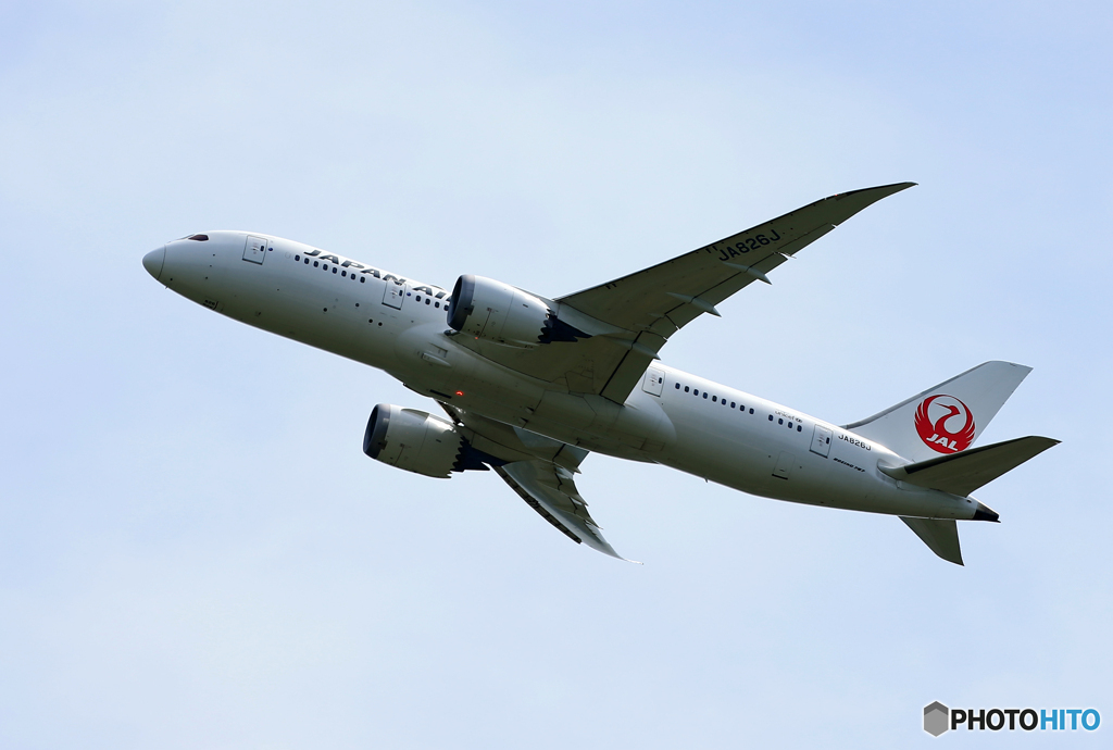 「青の空」JAL 787-8 JA826J  出発です