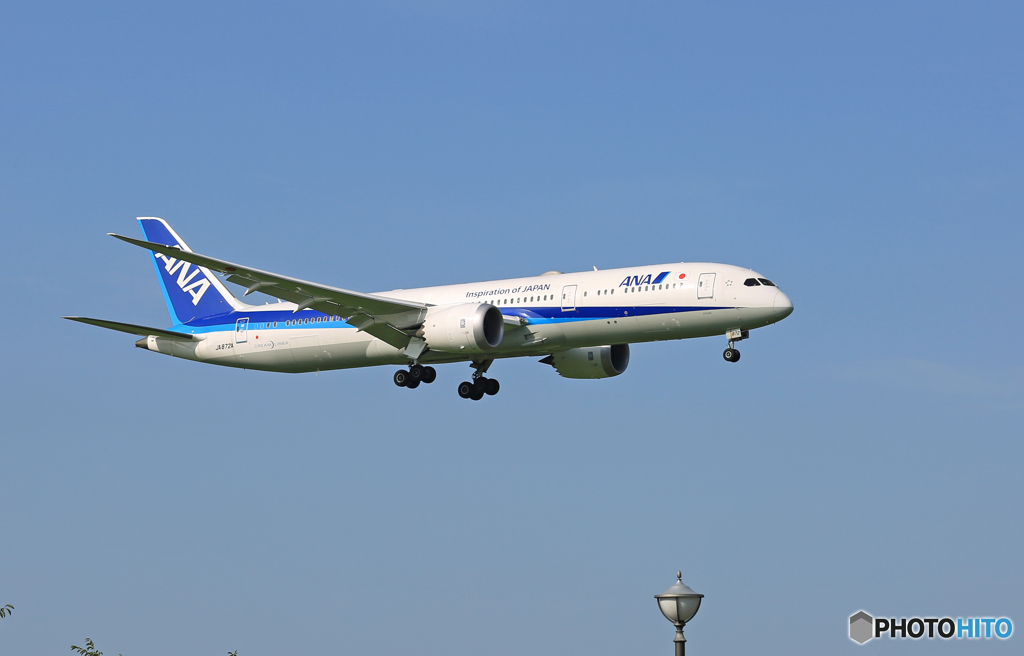 「空色」 ANA 787-9 JA872A 到着