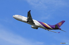 「蒼空」 Thai A330-343 HS-TBA 飛ぶ