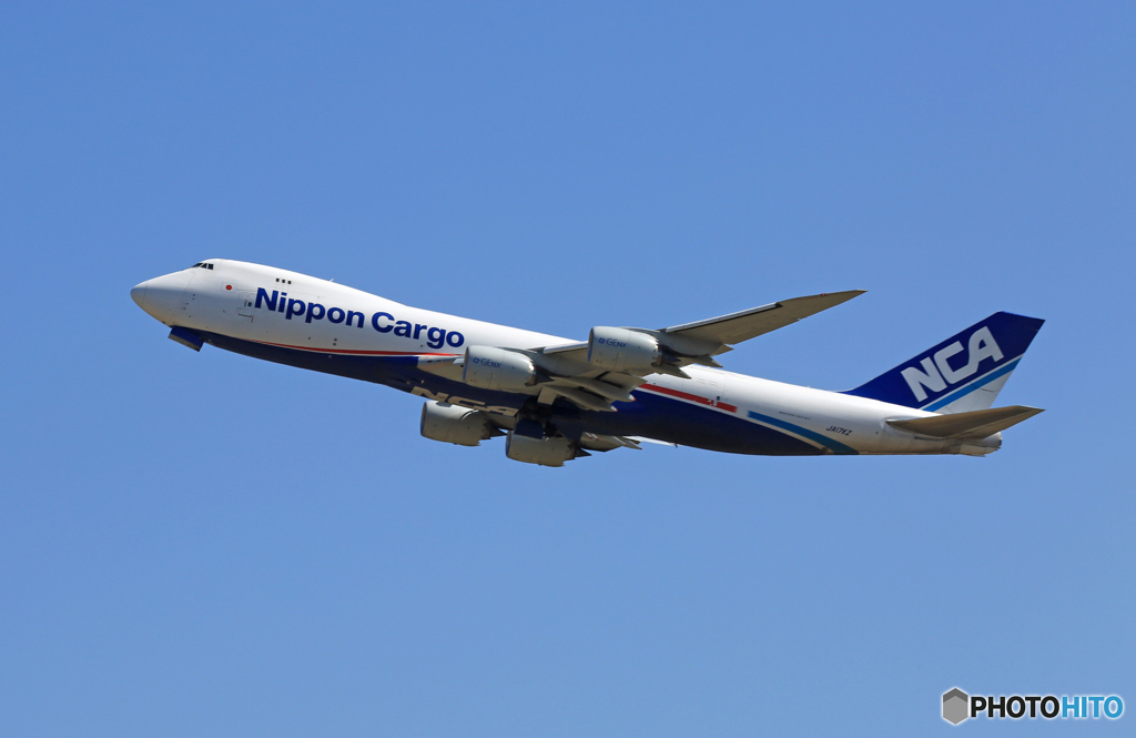 「良い天気」 NCA 747-8KZF JA17KZ Takeoff