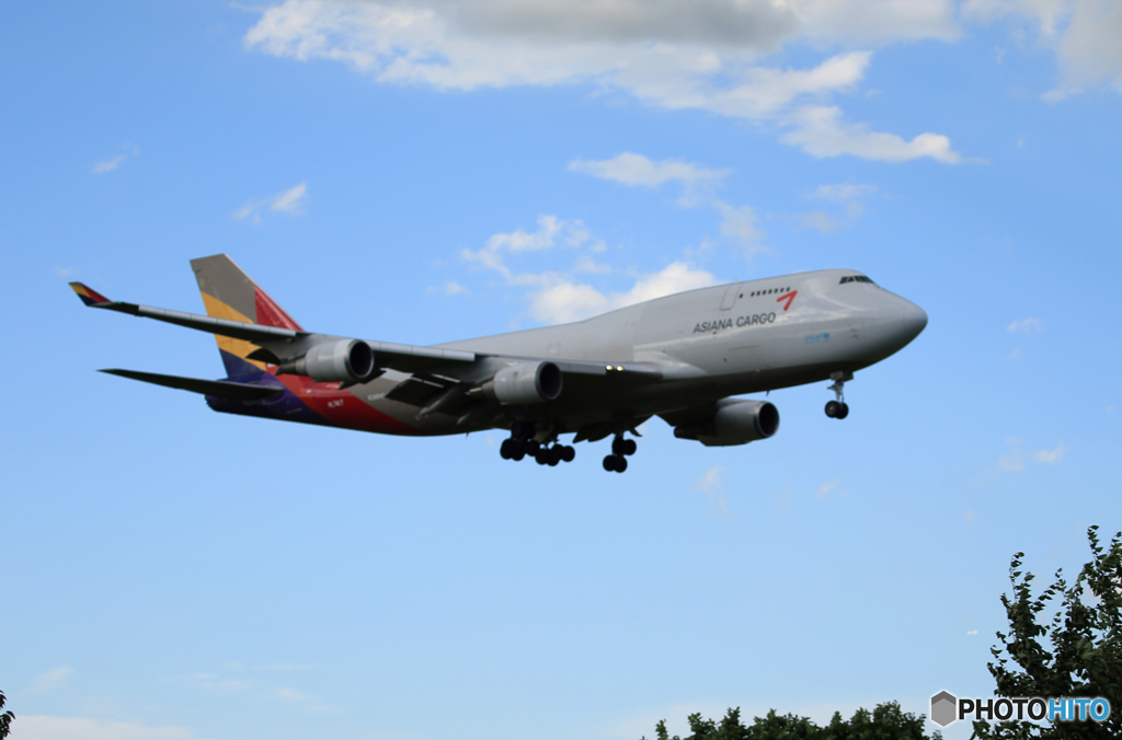 「あおぞら」Asiana 747-400 HL7417 Landing