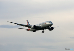 ☀「青い空」が一番American 777-200 N814AA到着しました