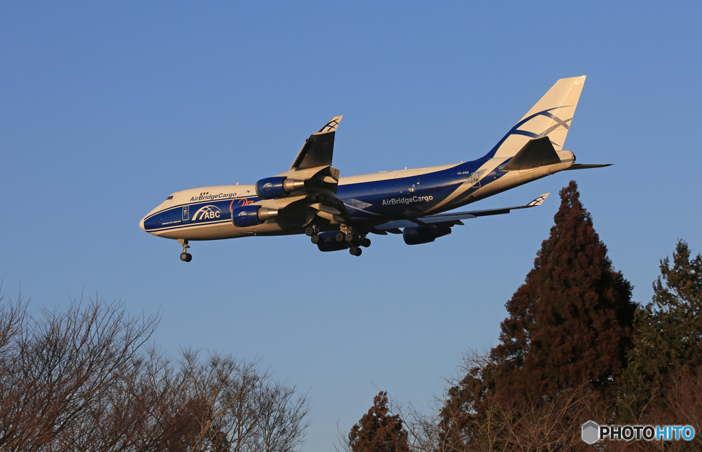 「青が好き」Air Bridge Cargo 747-406F✈Landing