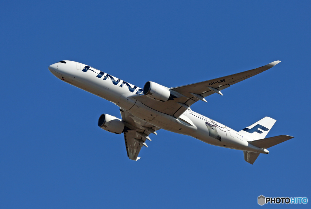 「良い空～」 Finnair A350-941 OH-LWE離陸 です