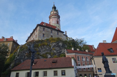 チェコ（２９２）チェスキー・クルムロフ城の塔