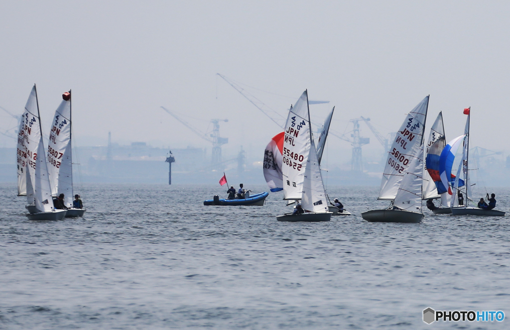 「cool」Oh!　セーリング競技中