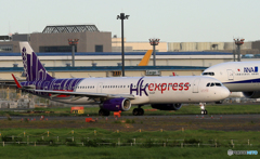 「良い空～」 香港Hkexpress B-LED Takeoff 