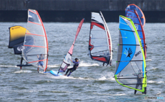 「そらー」今日は乗れてるぞう　ウインドサーフィン　＆　ウイングサーフィン