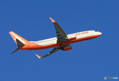 「晴れ」 JEJU 737-83N HL8297 出発です