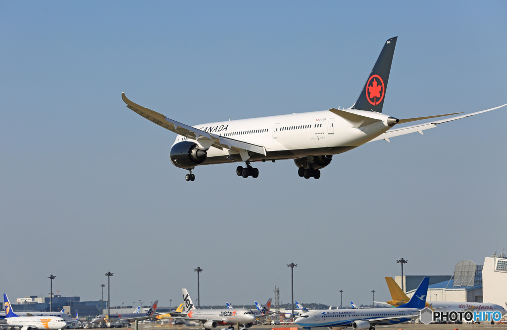 「青色」 AIR CANADA 787-9 C-FRSR Landing