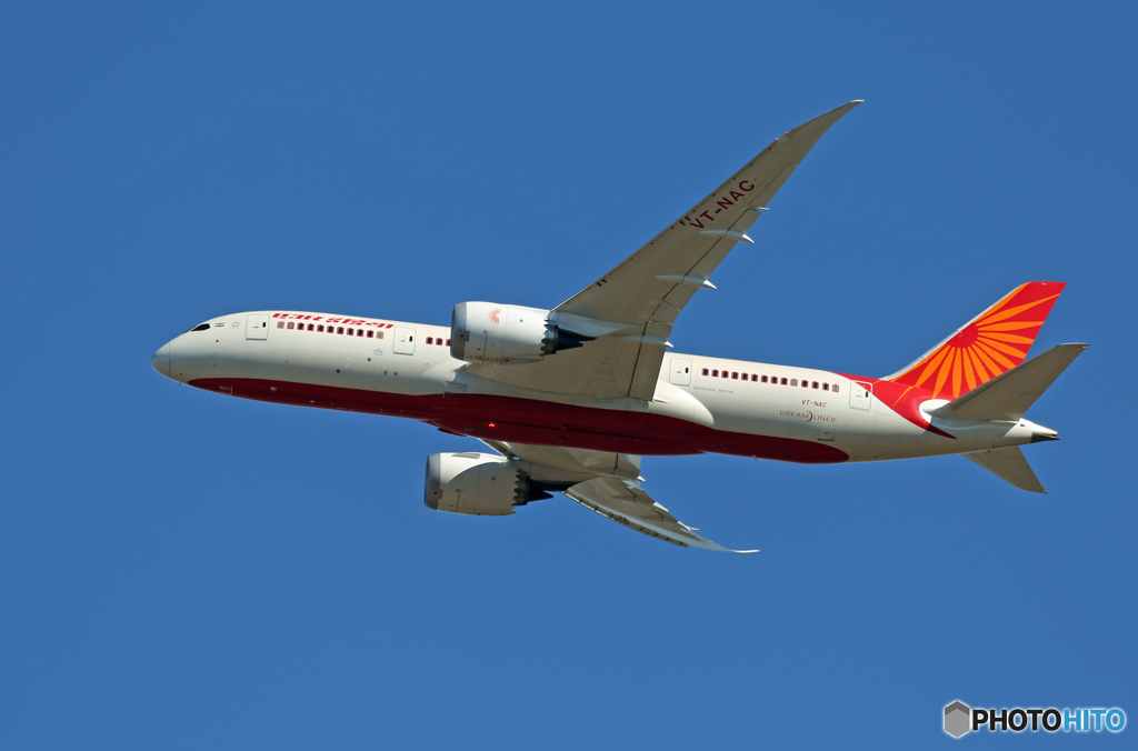 「青色」 Air India 787-8 VT-NAC Takeoff 