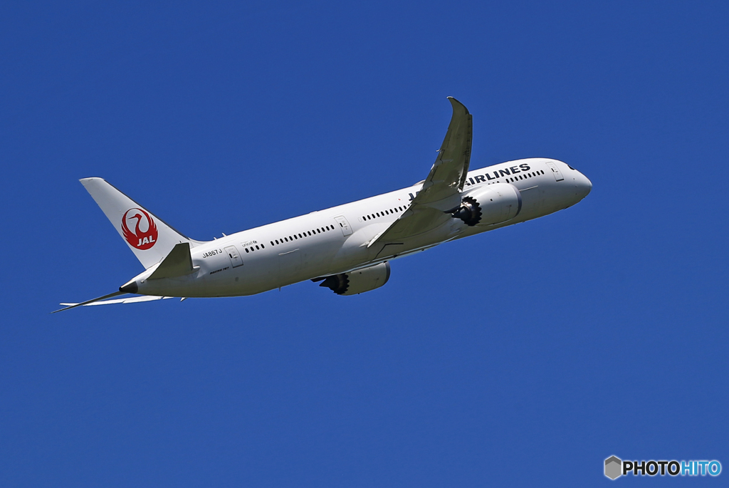 「蒼空」JAL 787-9 JA867J　飛び立ち