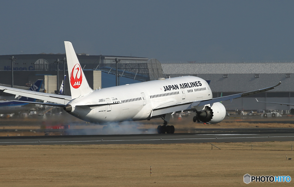 「晴れ」 JAL 787-9 JA861J Landing 