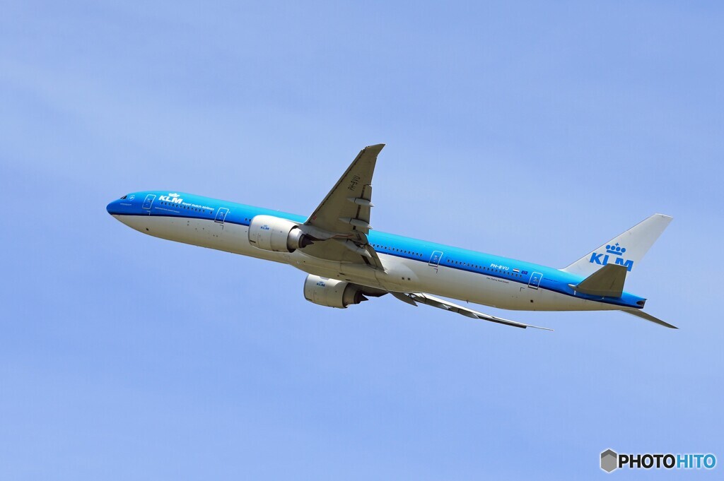 「すかい」KLM 777-306 PH-BVU 離陸