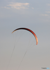 「cool」　夕陽と・カイトサーフィン