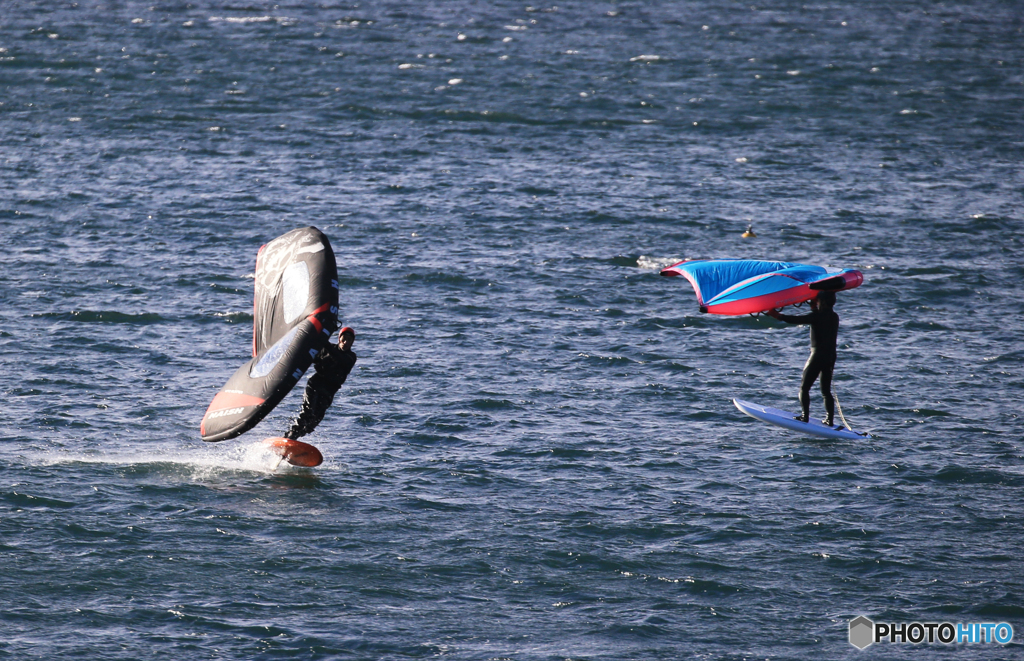 「晴れ」決まったね！　 ウイングサーフィン　