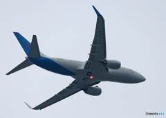「雲り」☮徳宏南亜航空 B737-7ZW B-5818☮飛び立ちです