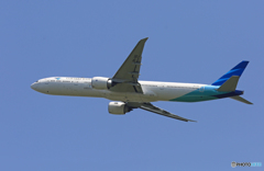 ☀「あおぞら」 Garuda 777-3U3 PK-GIG 出発です