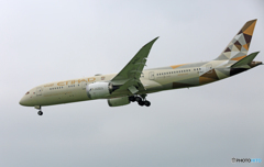 「雲」 ETIHAD 787-9 A6-BLC 到着
