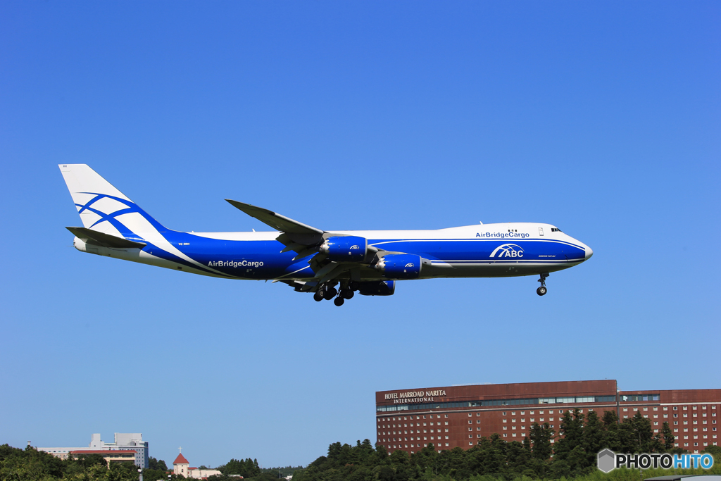「そらー」エア ブリッジ カーゴ 747-8 VQ-BRH 来た～