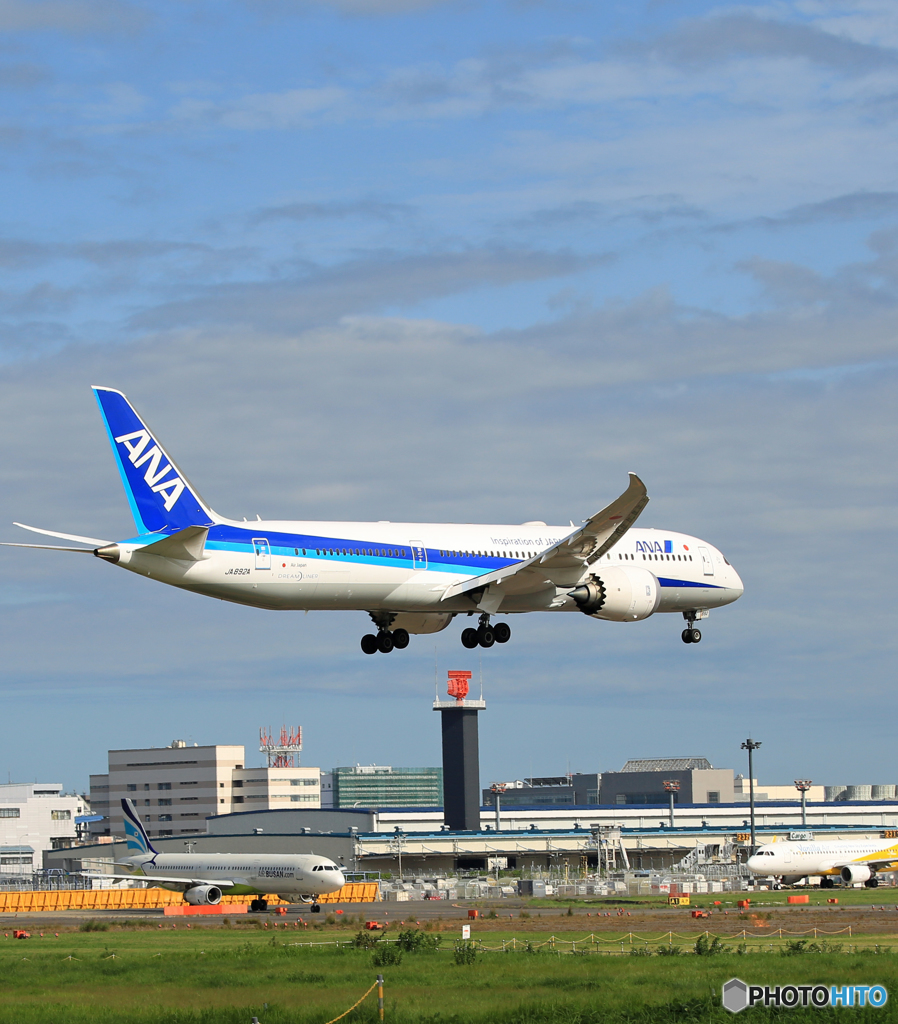 「青が好き」 ANA 787-9 JA892A 到着