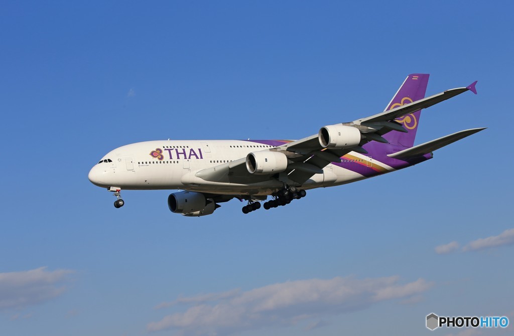 「すかい」 Thai A380-841 HS-TUA 着陸