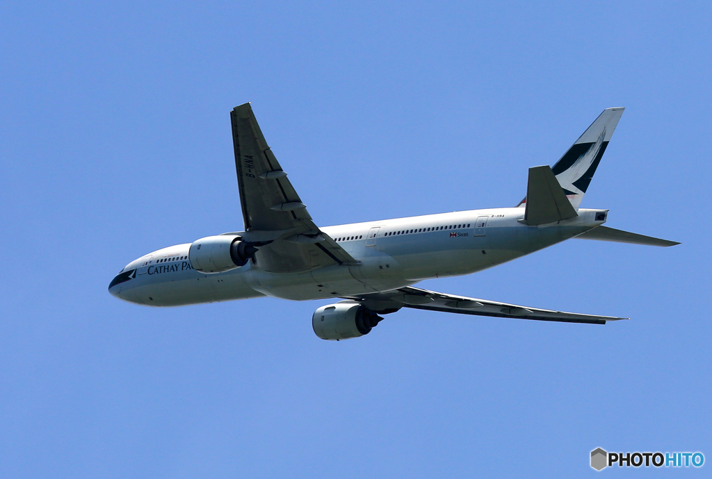 「青が大好き」 Cathay 777-267 Takeoff 