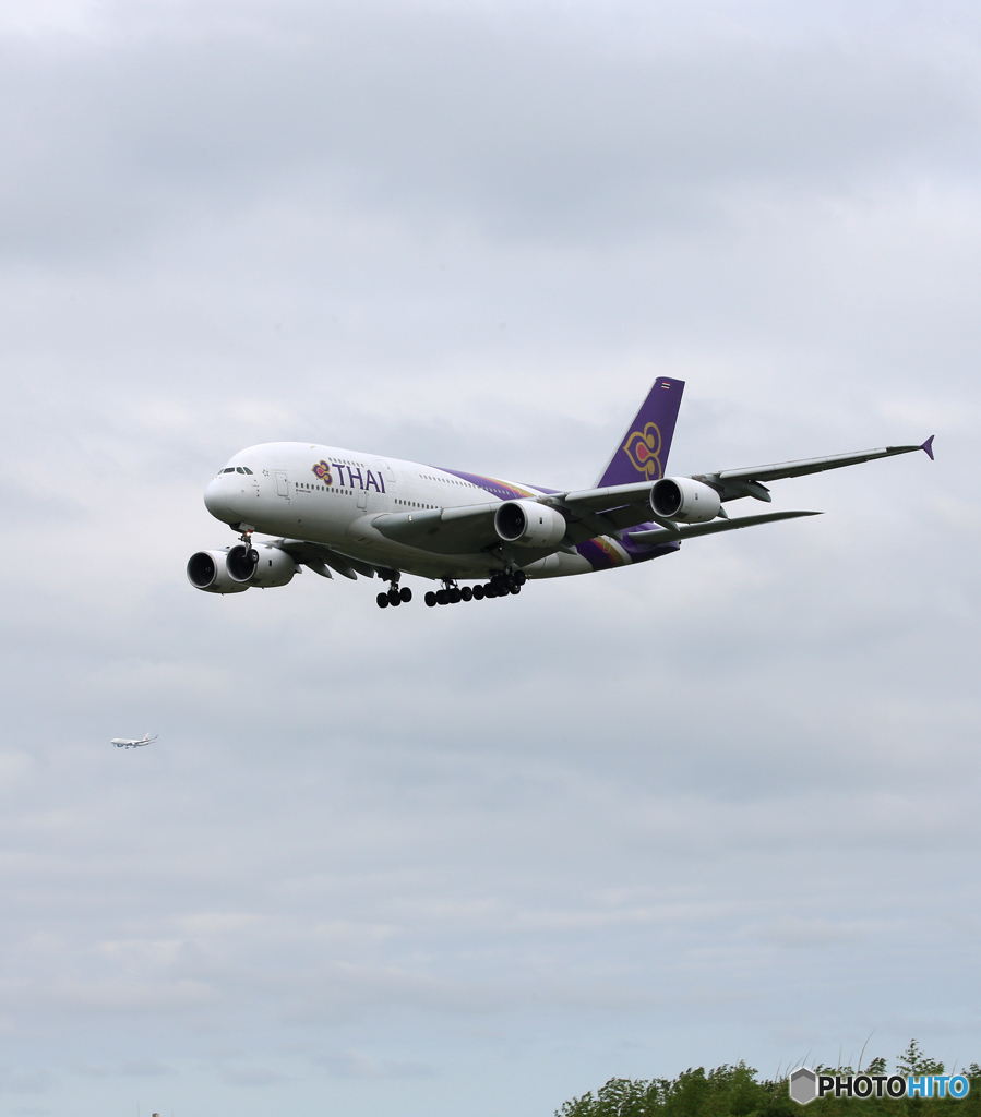 「☁」 THAI A380-841 HS-TUC 到着です